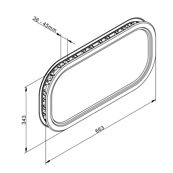 Fenster 663x343mm