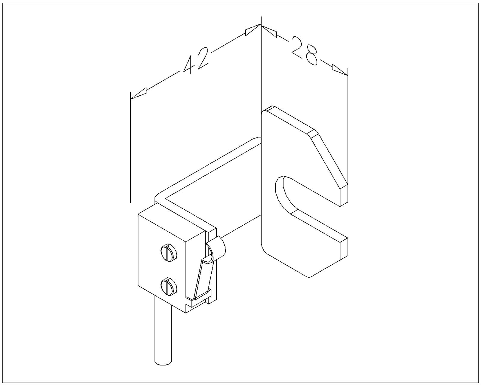 Slack cable switch NC (right)