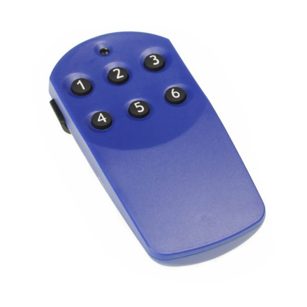 11228: Hand transmitter 6 channel (433 MHz) suitable for Crawford doors