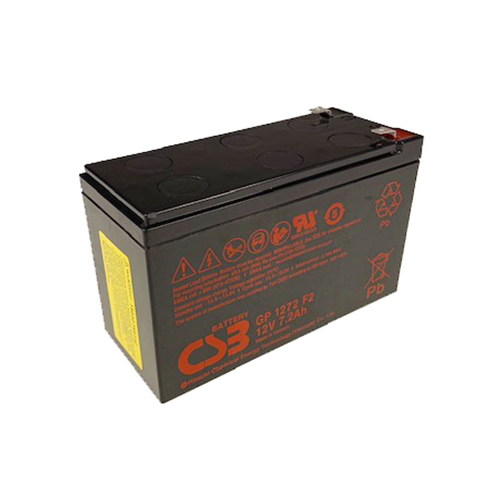 11665: Batterij voor back-up unit 12V 7,2Ah