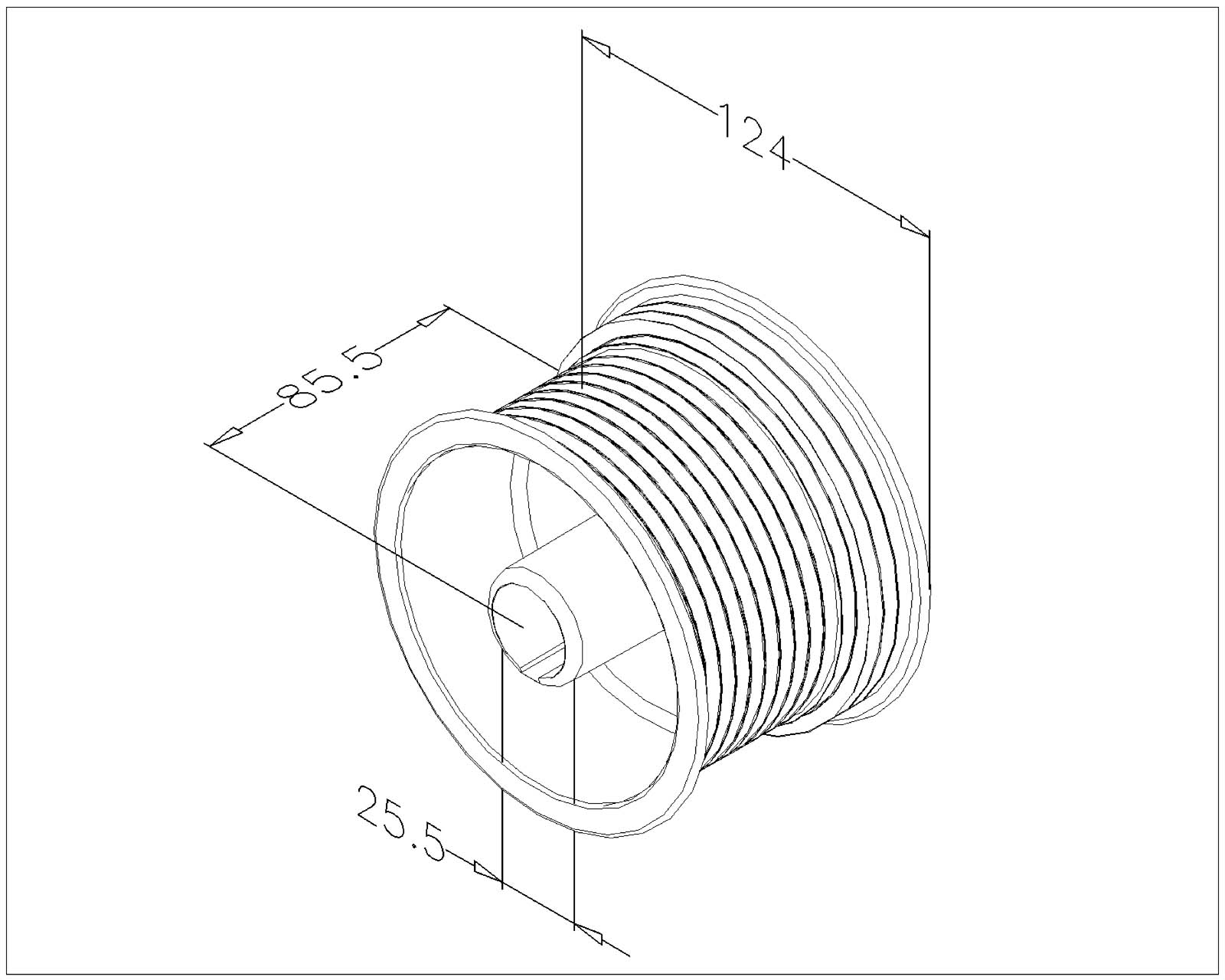 Kabeltrommels NS 4005 asgat 1 inch