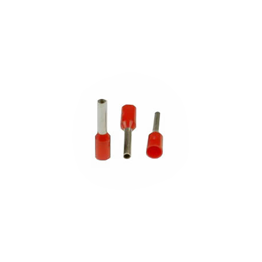 Aderhuls 1 mm² x 8 mm rood