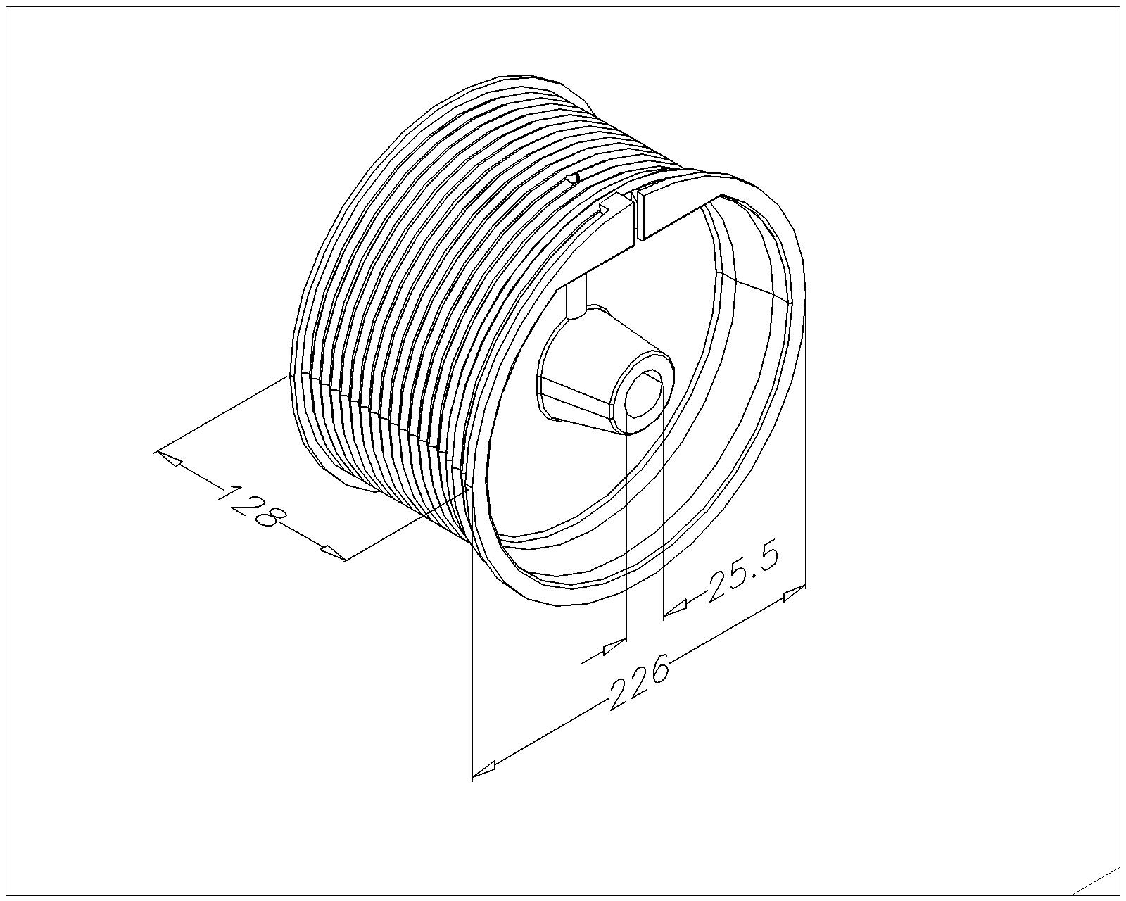 Seiltrommel NS 10175 für 1 Inch Welle