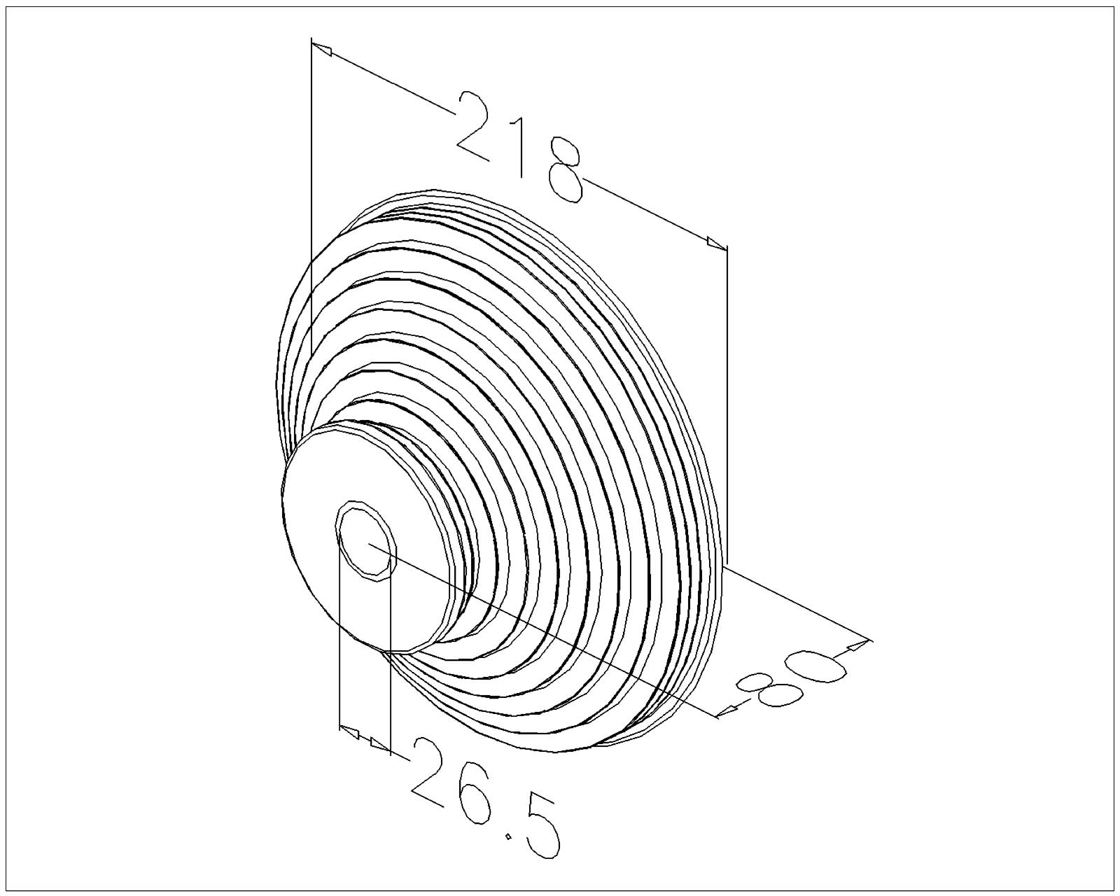 Kabeltrommels VS 3300 asgat 1 inch