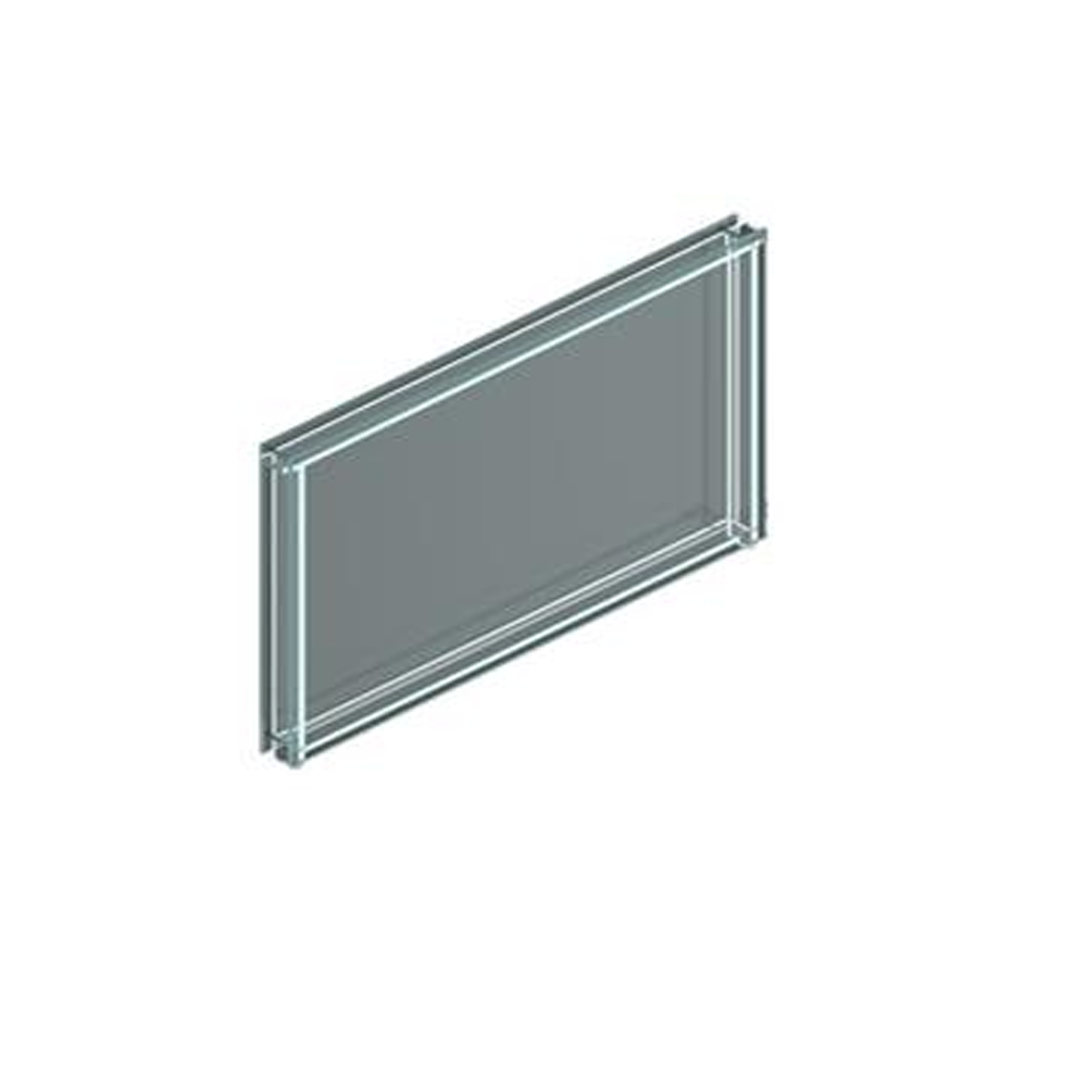 13038: Beglazing acrylaat 2-voudig dikte 21 mm