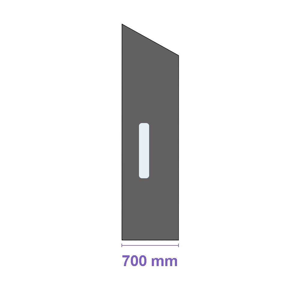 13088: Option: Width side curtain 700 mm