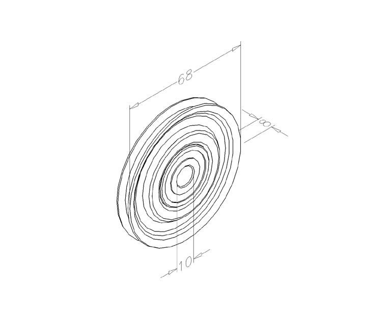 Cable pulley 60 mm