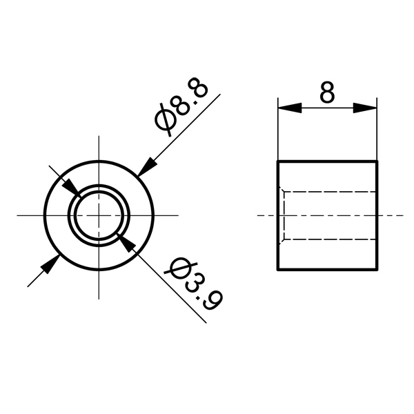 Drahtseilklemme 3 mm (rund)