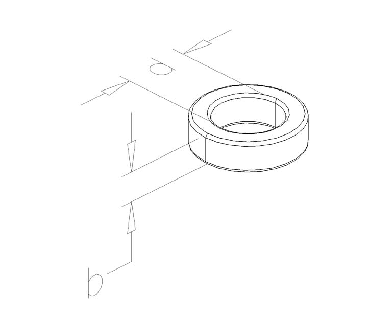 Afstandsbus 5 mm