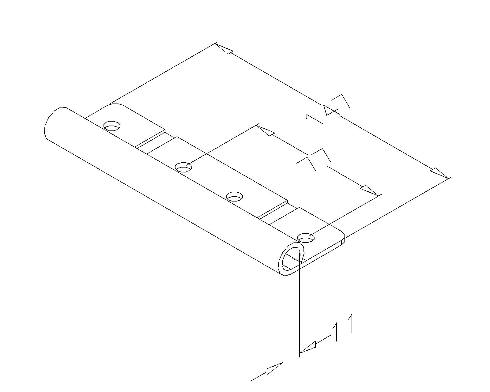 Rollenhalter, doppelt, 11mm Laufrollenschaft.