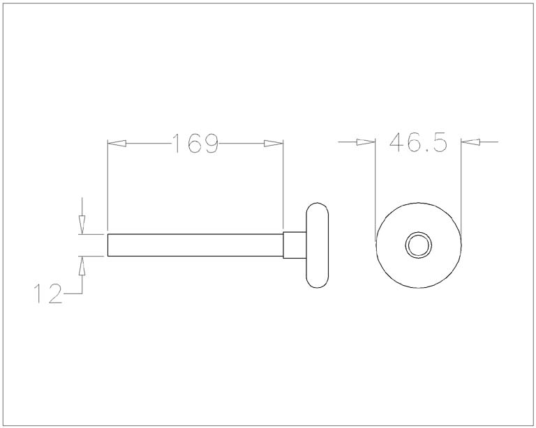 Laufrolle lang (12mm Welle)