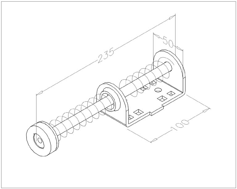 Anschlagpuffer, kurz (220mm)