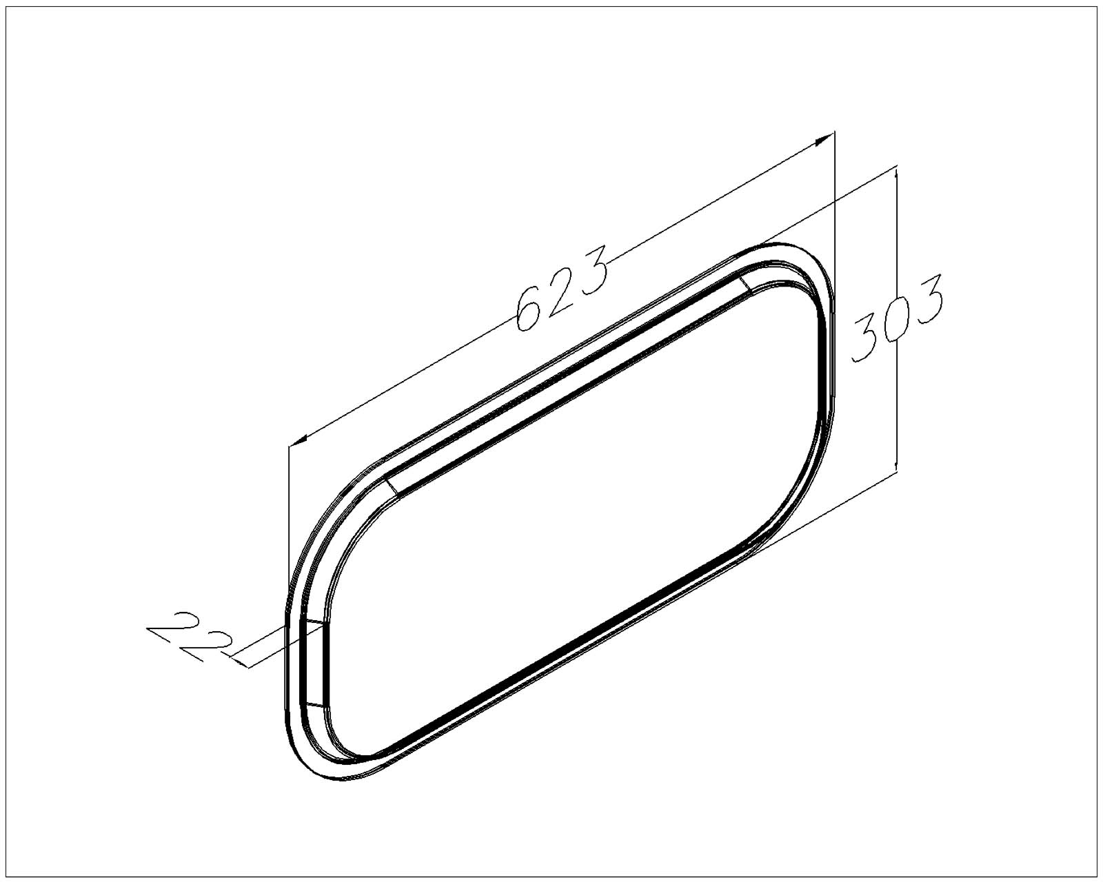 Fenster 623x303mm