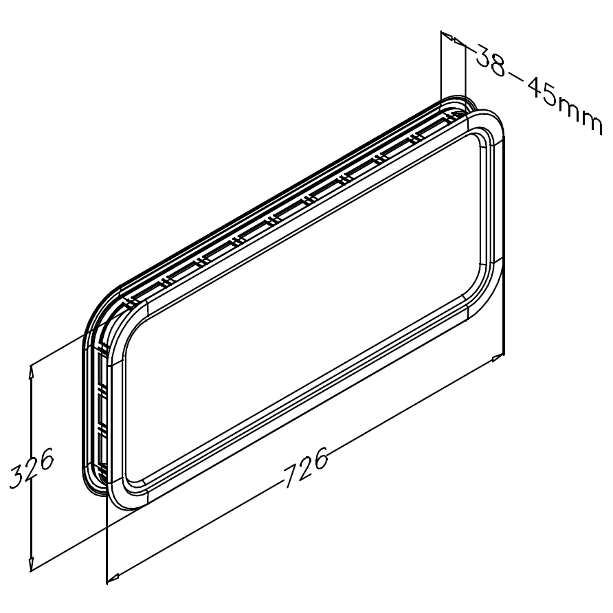 Novoferm/DEBO Fenster 726x326mm