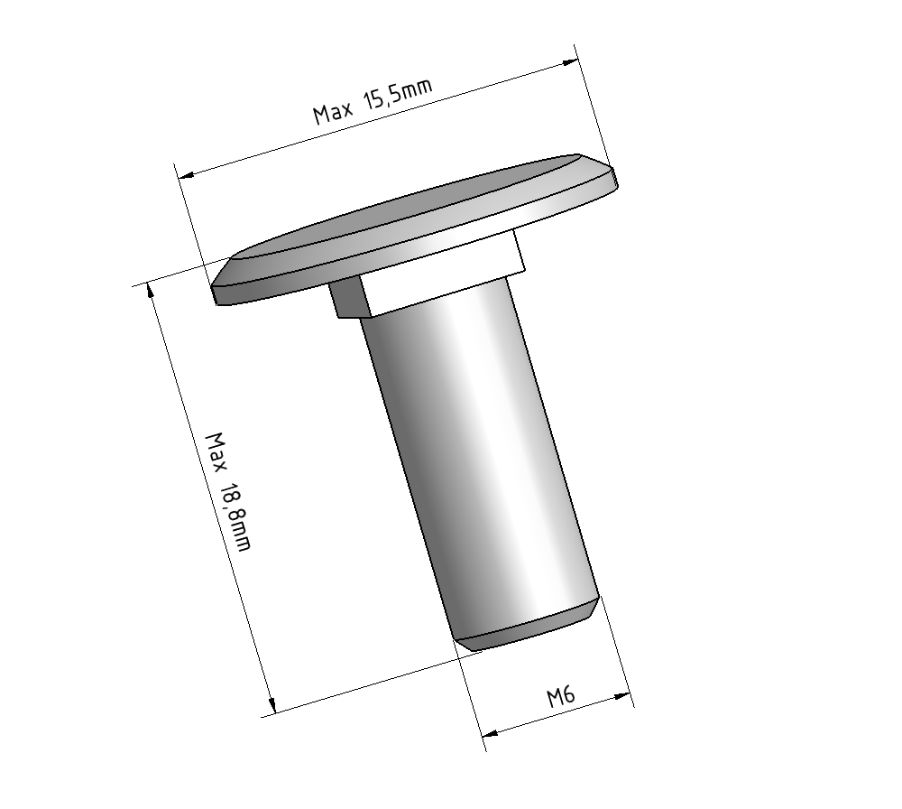 Schloßschraube M6x16mm