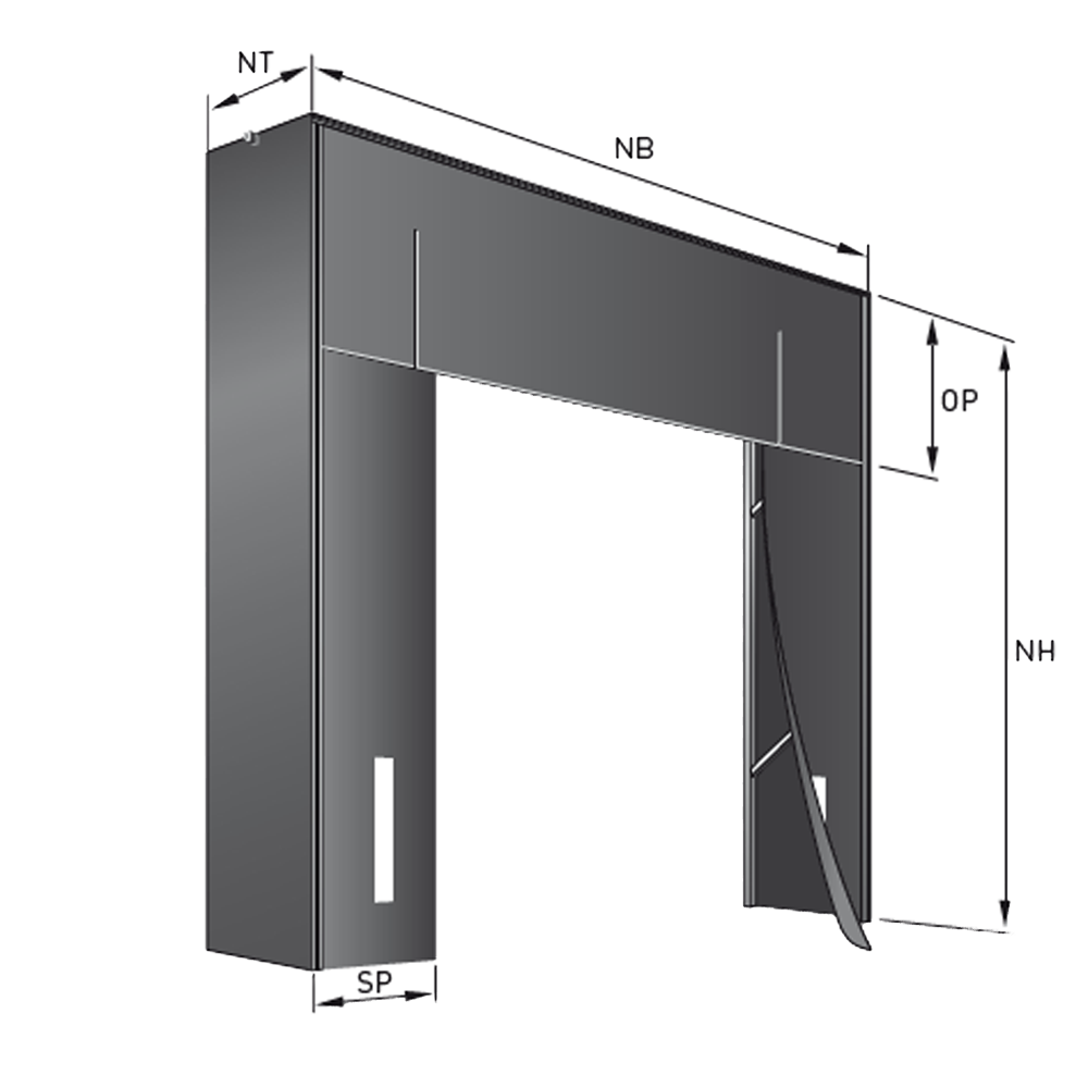 Dockshelter 3450x3400 (bxh)