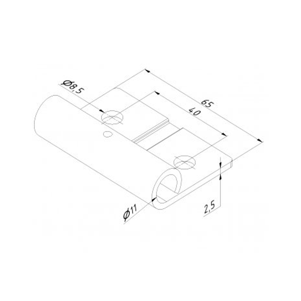 Rollenhalter 65 mm