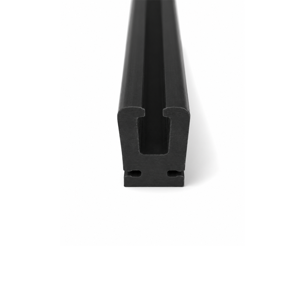 14241: BMP PE profile Dynamicroll, black plastic guide L=3200