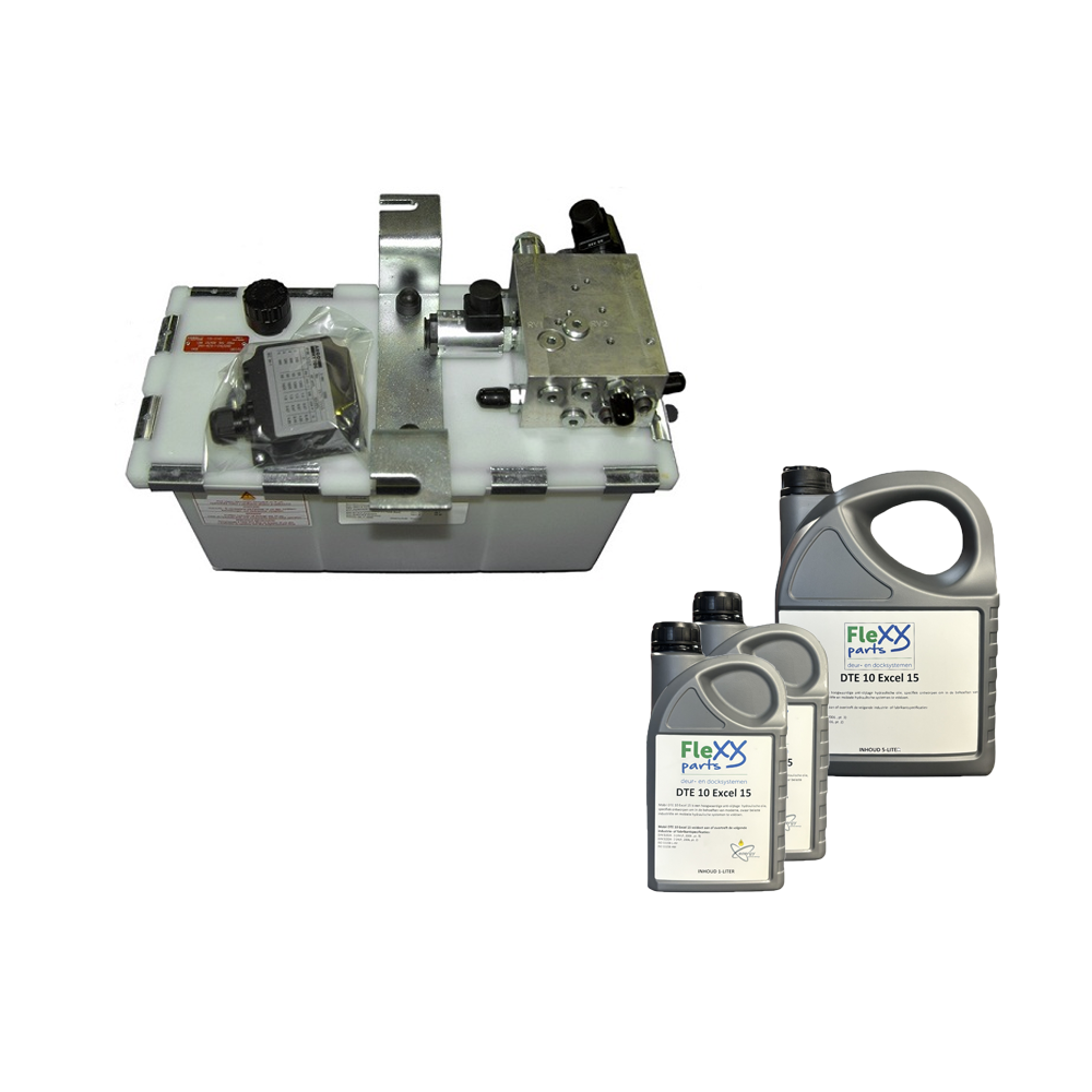 14038: Hydraulische aggregraat 2 ventielen (1,5 kW) inclusief olie