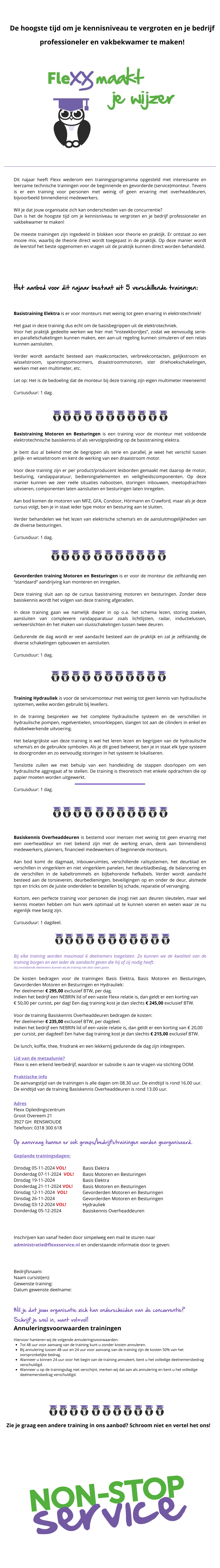 Trainingen najaar 2024