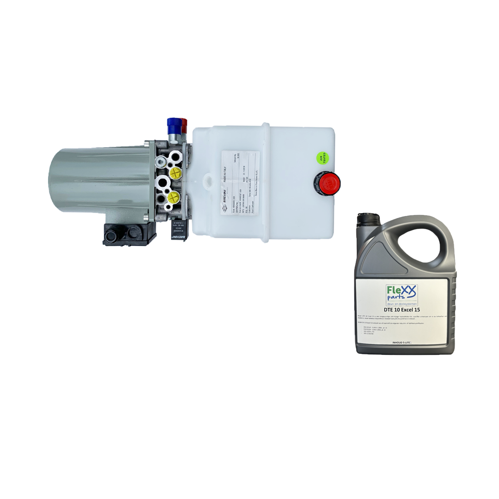 14043: Universele hydraulische unit 0,75 kW / 1MV (op frame) inclusief olie