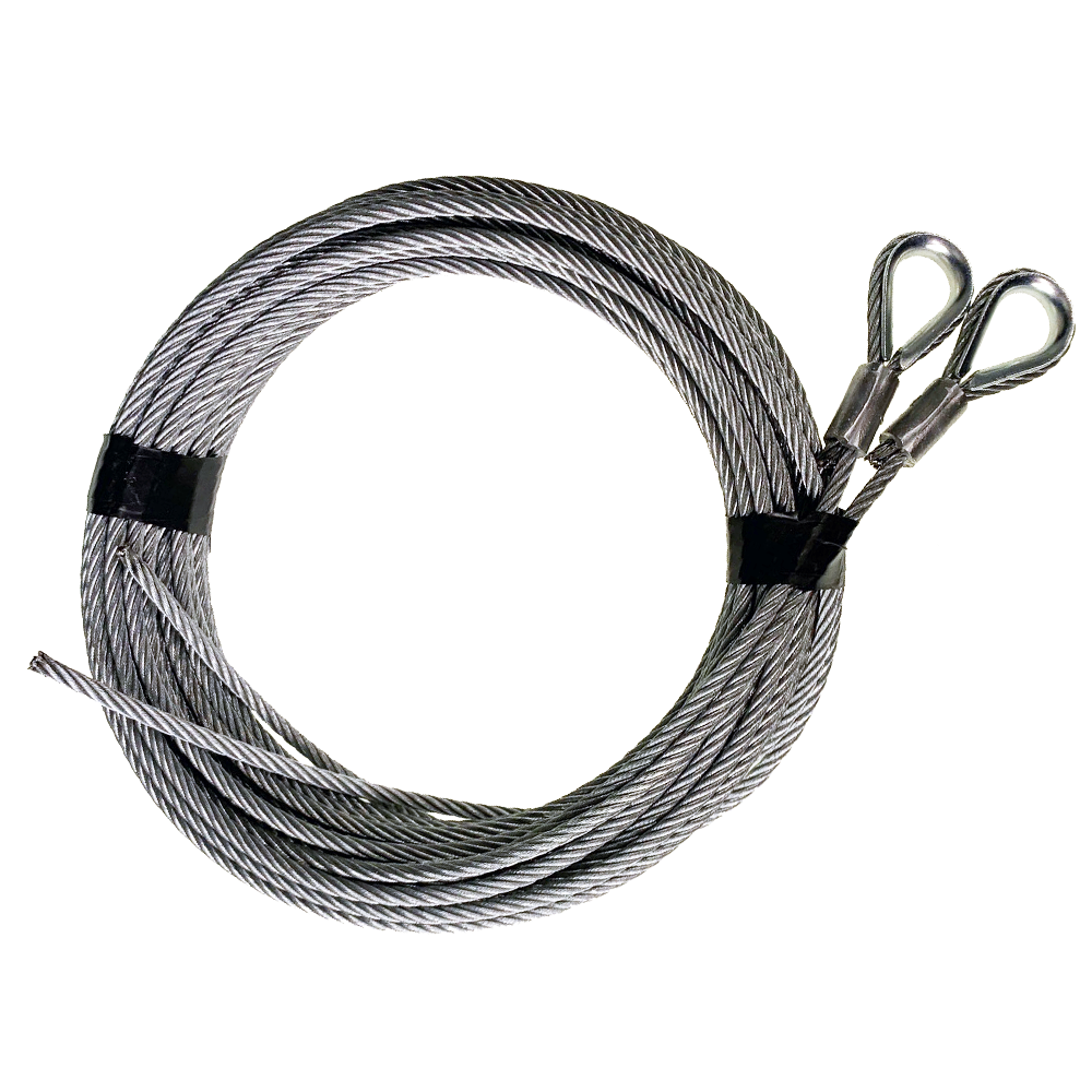 13229-5: 5 SETS Lifting cable 4x12000mm with thimble