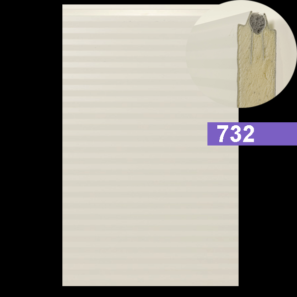 Alpha Novoferm ISO40 Paneel STAAL - 40x732mm