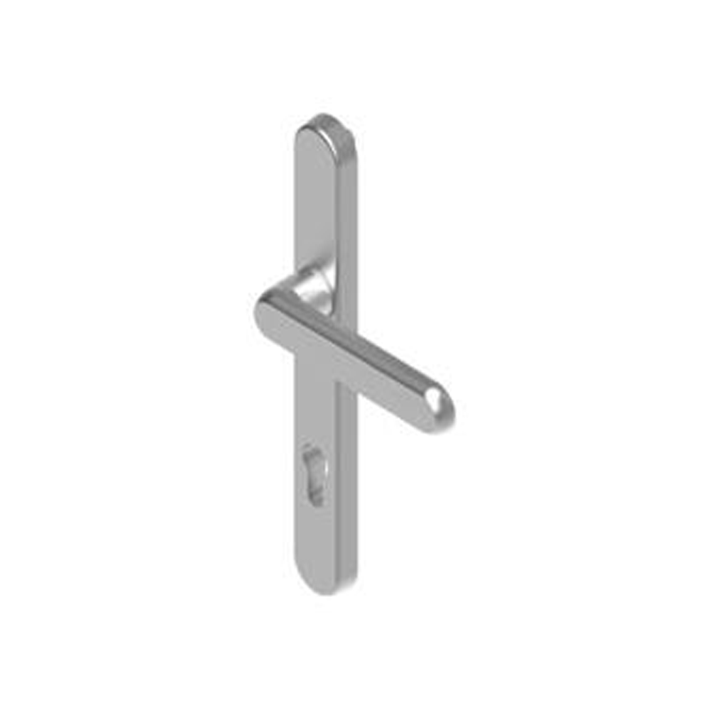 13322: Door handle with shield PC92 (outside, low handle)