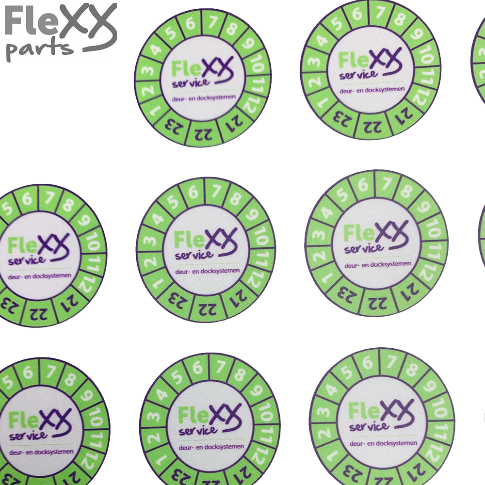 13109: Flexx inspection stickers