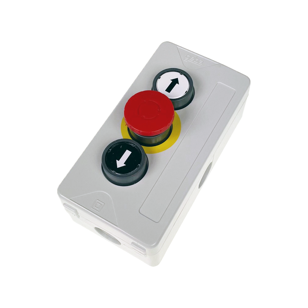 13357: Geba push button box with emergency stop