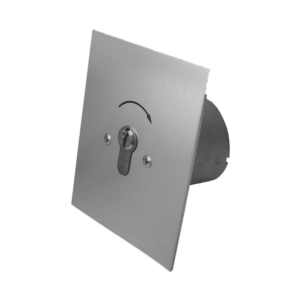 12500: GEBA key switch flush-mounted round JR1T