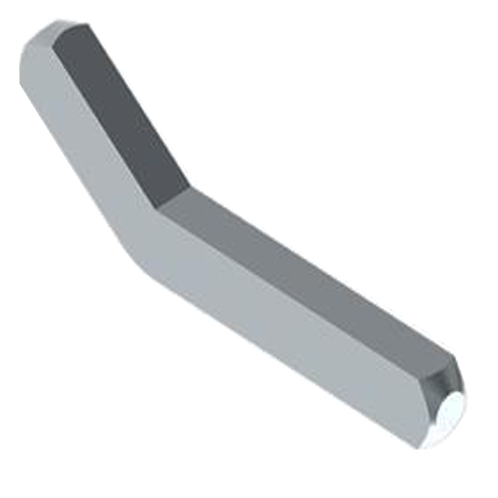 Bent rectangcular key 75 mm