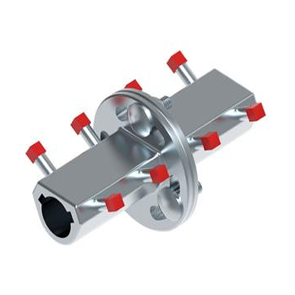 12930: Coupler adjustable 1 inch with long flange
