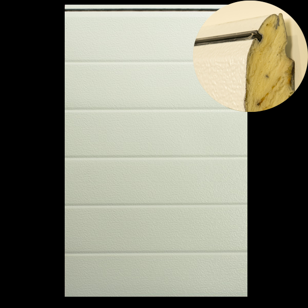 11472: Multideur paneel STAAL - 40x610mm - stucco/stucco