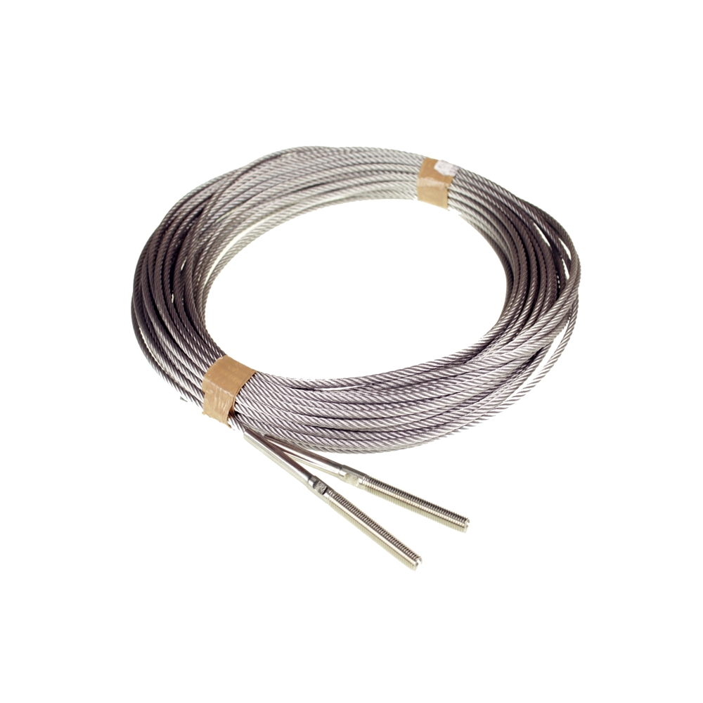 12378: Stainless steel lifting cable set 4 x 12000 for Nassau doors
