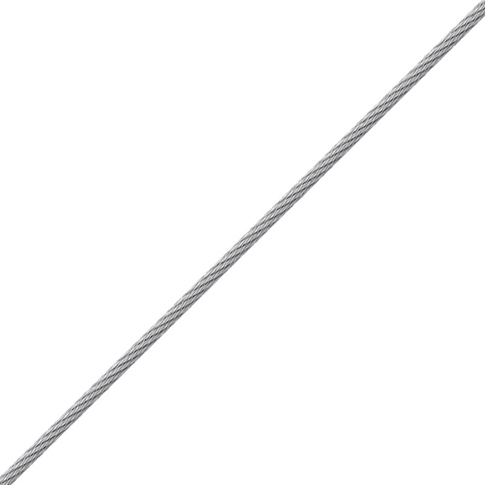12893: Steel cable stainless steel, 5 mm, per metre