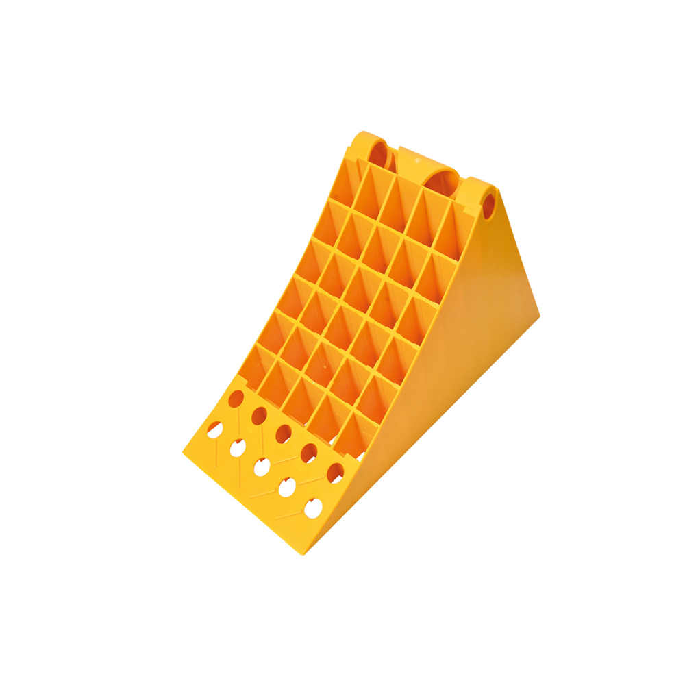 Wheel chock yellow plastic 