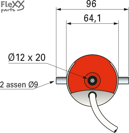 Buismotor T6 rond 60 mm (40 Nm)