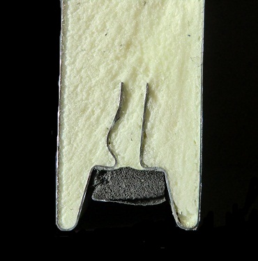 Deurpaneel STAAL 40x610mm glad/glad