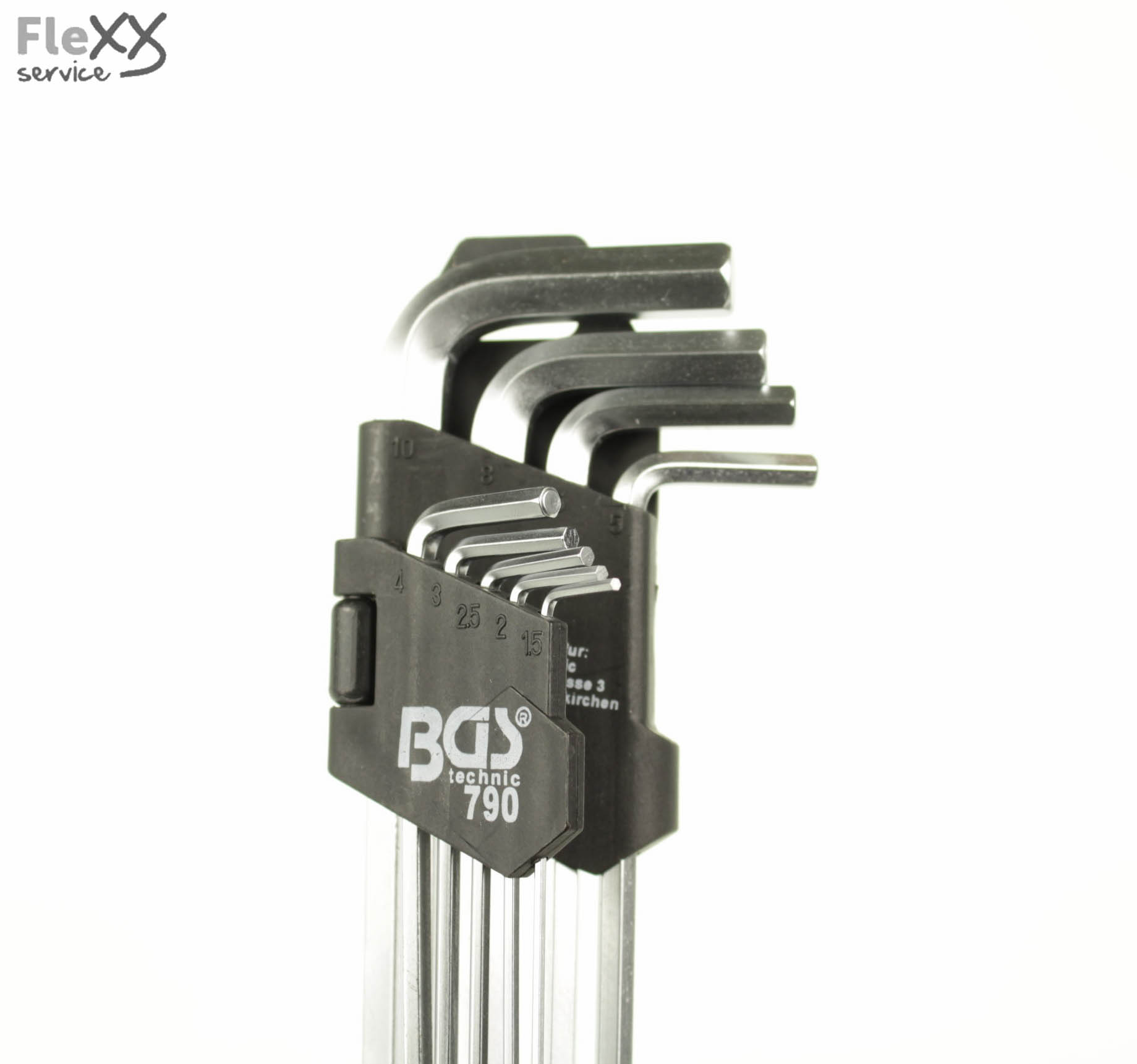 Inbussleutelset lang 1,5 - 10 mm (9 delig)