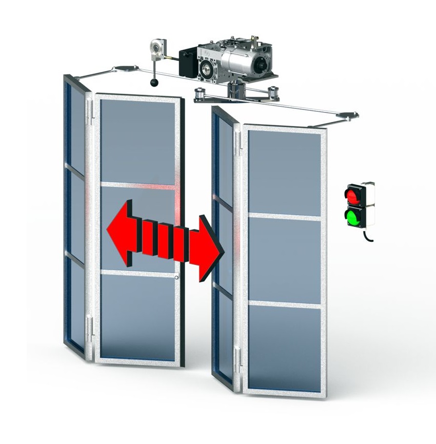 GfA operator for high speed folding doors