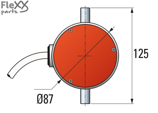 Buismotor T8 rond 80 mm (150 Nm)