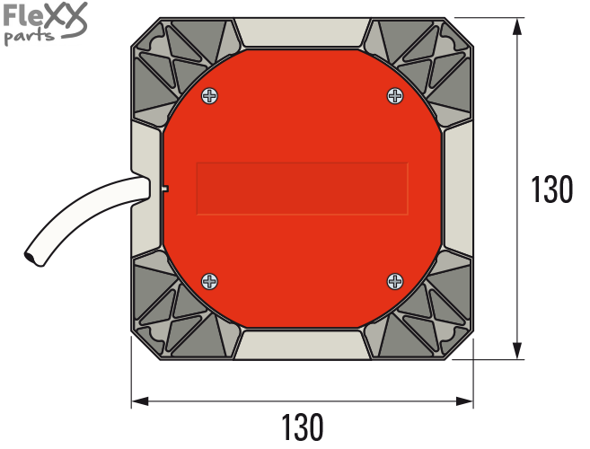 Buismotor T8S DMI met noodhandbediening (150 Nm)