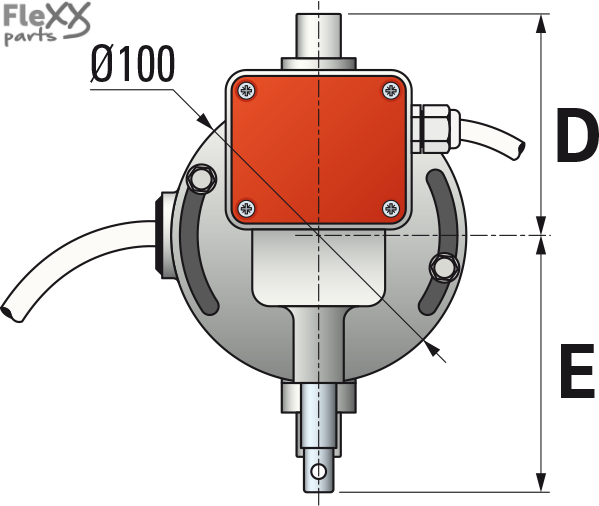 Rolladenmotor T9M rund 80 mm (300 Nm)