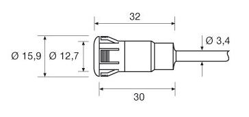 Photocell set 3000C/3206 for Metaflex refrigerated sliding door