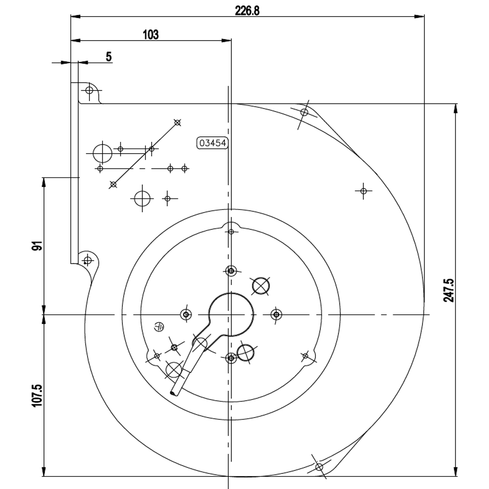 Fan blower 230V for inflatable dock shelters