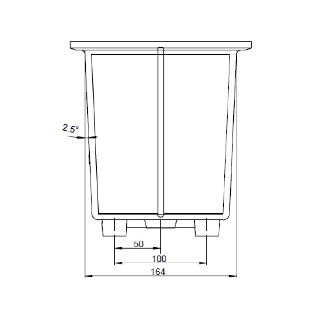 Plastic tank for Hytos hydraulic unit