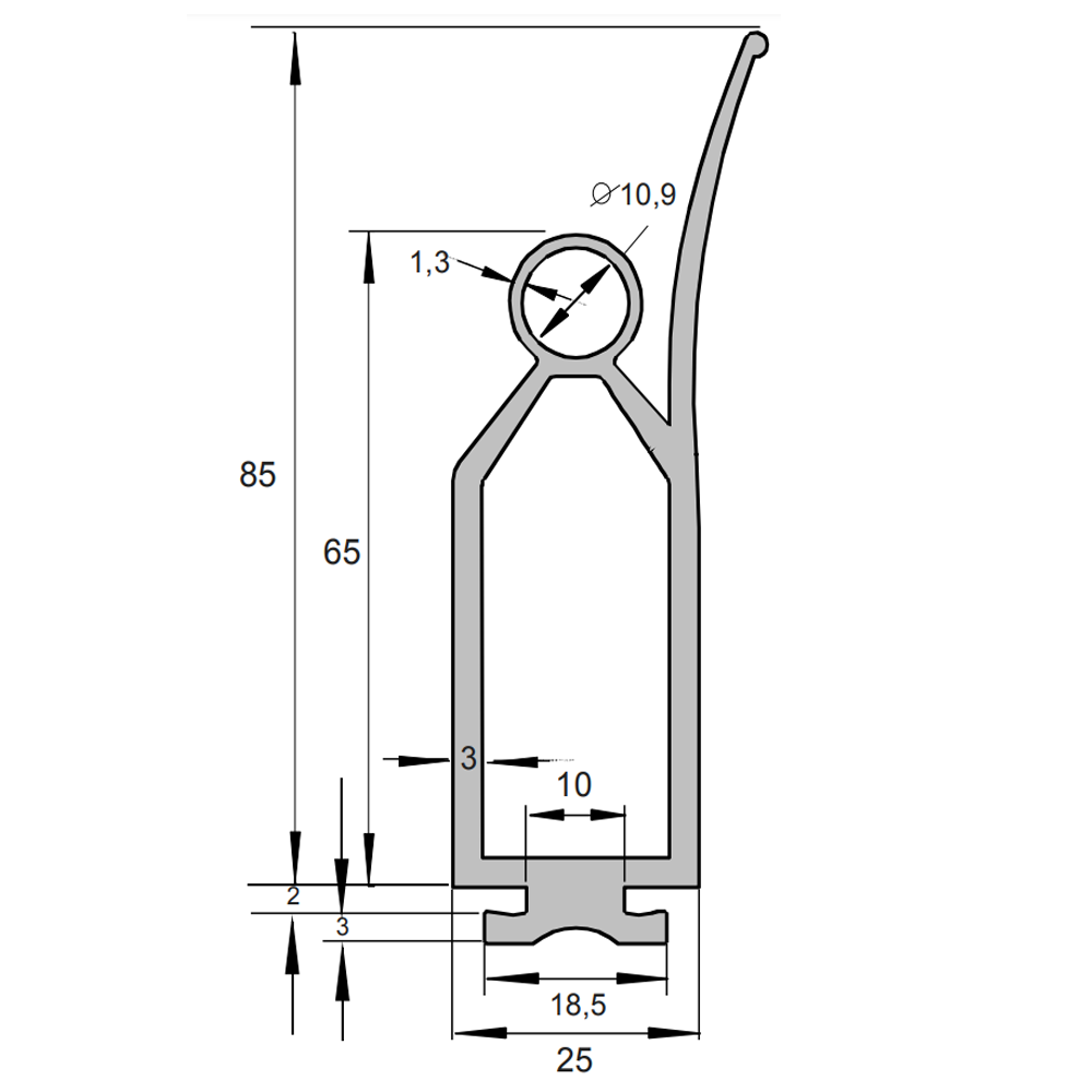 Bottom sealing OSE for Novoferm speed rollers