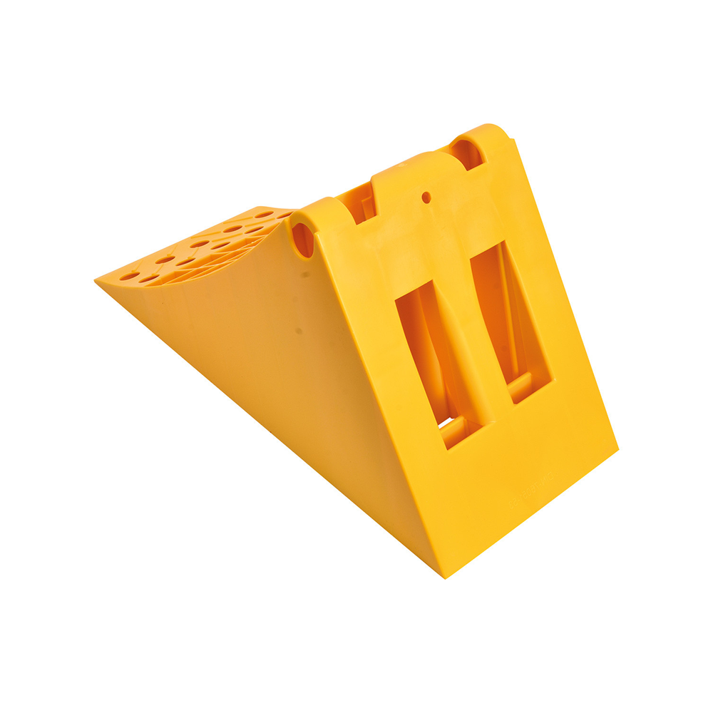 Wheel chock yellow plastic 